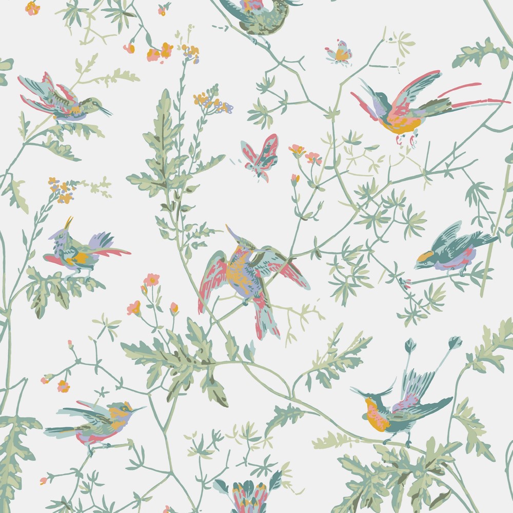 Hummingbirds Wallpaper 112 4016 by Cole & Son in Pastel